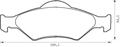 Комплект тормозных колодок, дисковый тормоз JURID купить