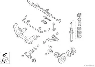 Рулевое управление; Подвеска колеса HERTH+BUSS JAKOPARTS купить
