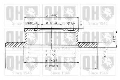 Тормозной диск QUINTON HAZELL купить
