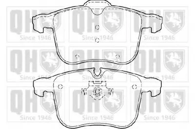 Комплект тормозных колодок, дисковый тормоз QUINTON HAZELL купить