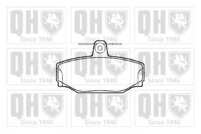 Комплект тормозных колодок, дисковый тормоз QUINTON HAZELL купить