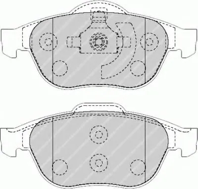 Комплект тормозных колодок, дисковый тормоз PREMIER FERODO купить
