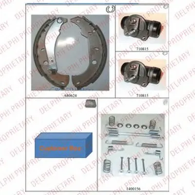 Комплект тормозных колодок DELPHI купить