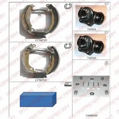 Комплект тормозных колодок DELPHI купить