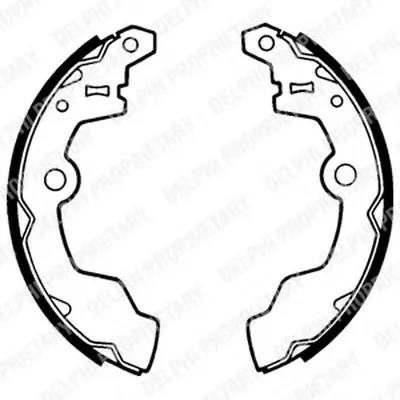 Комплект тормозных колодок DELPHI купить