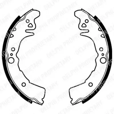 Комплект тормозных колодок DELPHI купить