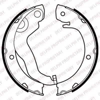 Комплект тормозных колодок, стояночная тормозная система DELPHI купить