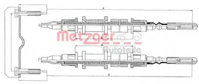 Трос, стояночная тормозная система COFLE METZGER купить