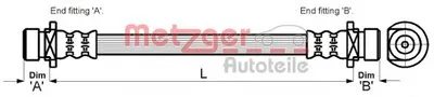Тормозной шланг METZGER купить