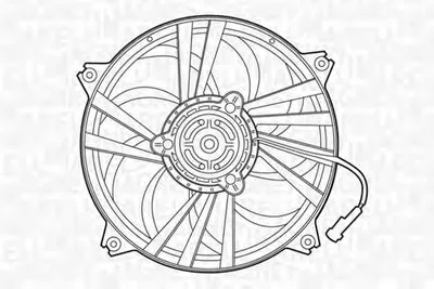 Вентилятор, охлаждение двигателя MAGNETI MARELLI купить