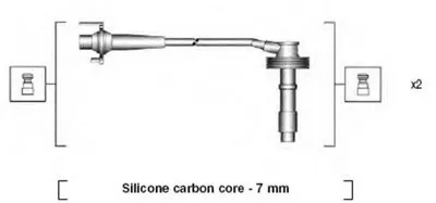 Комплект проводов зажигания MAGNETI MARELLI купить