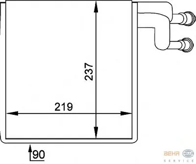 Испаритель, кондиционер BEHR HELLA SERVICE купить