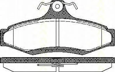 Комплект тормозных колодок, дисковый тормоз TRISCAN купить