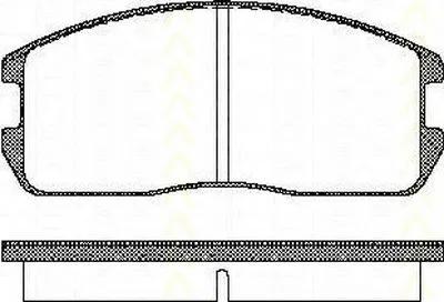 Комплект тормозных колодок, дисковый тормоз TRISCAN купить
