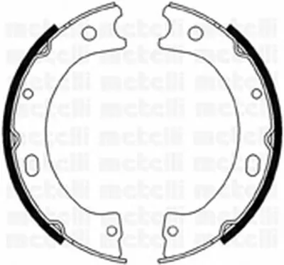 Комплект тормозных колодок, стояночная тормозная система METELLI купить