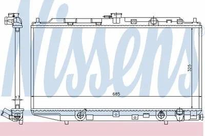 Радиатор, охлаждение двигателя NISSENS купить