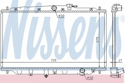 Радиатор, охлаждение двигателя NISSENS купить