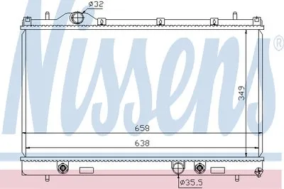 Радиатор, охлаждение двигателя NISSENS купить
