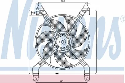 Вентилятор, охлаждение двигателя NISSENS купить