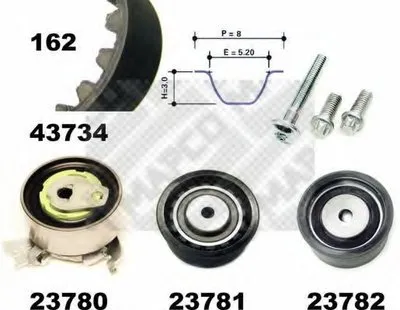 Комплект ремня ГРМ MAPCO купить