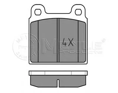 Комплект тормозных колодок, дисковый тормоз MEYLE купить