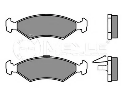 Комплект тормозных колодок, дисковый тормоз MEYLE купить