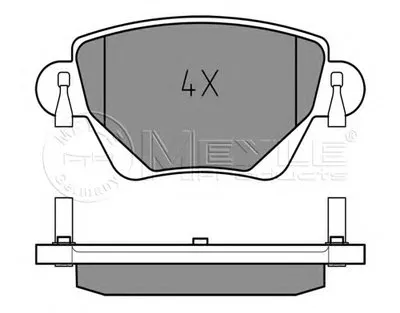 Комплект тормозных колодок, дисковый тормоз MEYLE купить