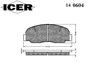Комплект тормозных колодок, дисковый тормоз ICER купить