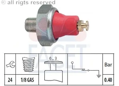 Выключатель с гидропроводом FACET купить