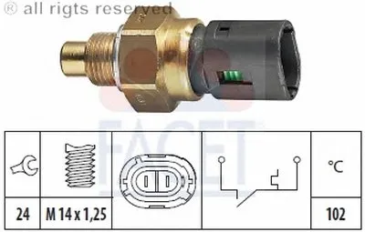 термовыключатель, сигнальная лампа охлаждающей жидкости FACET купить