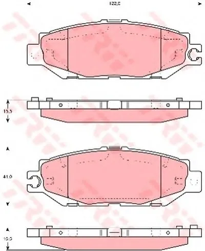 Комплект тормозных колодок, дисковый тормоз TRW купить