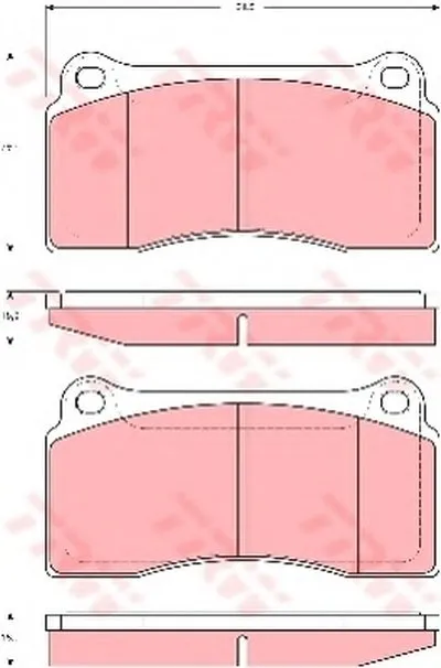 Комплект тормозных колодок, дисковый тормоз TRW купить