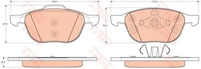 Комплект тормозных колодок, дисковый тормоз TRW купить
