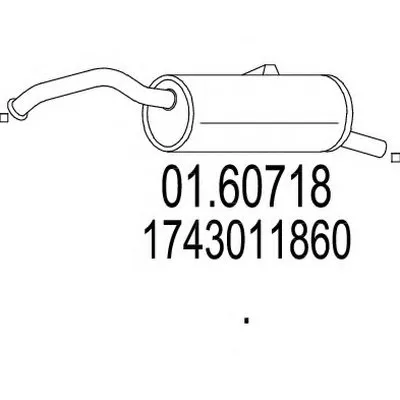 Глушитель выхлопных газов конечный MTS купить