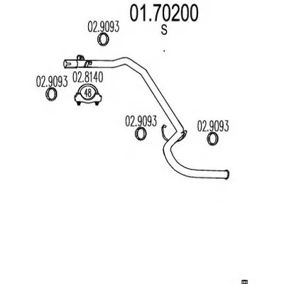 Труба выхлопного газа MTS купить