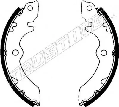 Комплект тормозных колодок TRUSTING купить