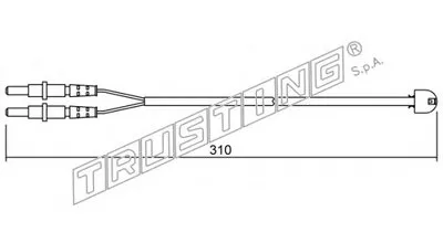Сигнализатор, износ тормозных колодок TRUSTING купить