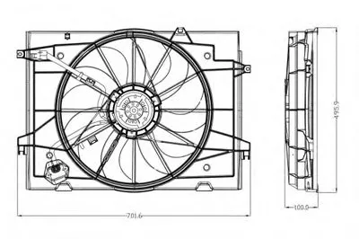 Вентилятор, охлаждение двигателя NRF купить