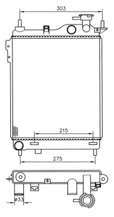 Радиатор, охлаждение двигателя NRF купить