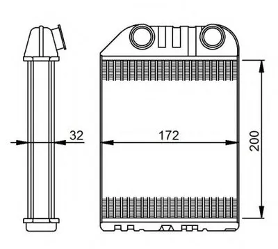 Теплообменник, отопление салона NRF купить