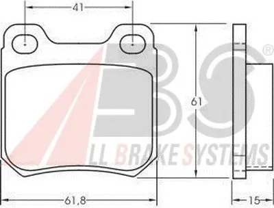 Комплект тормозных колодок, дисковый тормоз A.B.S. купить
