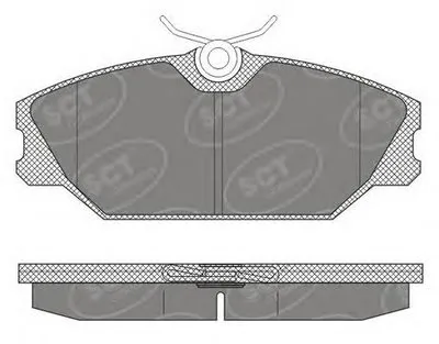 Комплект тормозных колодок, дисковый тормоз SCT Germany купить
