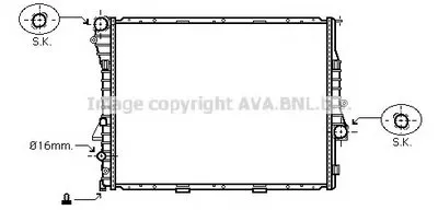 Радиатор, охлаждение двигателя AVA QUALITY COOLING купить