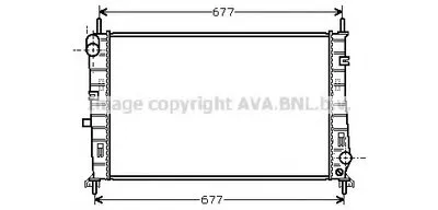 Радиатор, охлаждение двигателя AVA QUALITY COOLING купить