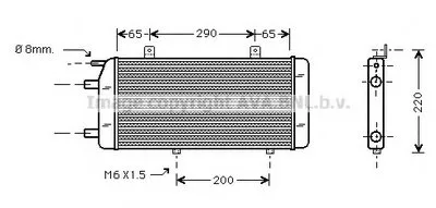 Радиатор, охлаждение двигателя AVA QUALITY COOLING купить