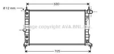 Радиатор, охлаждение двигателя AVA QUALITY COOLING купить