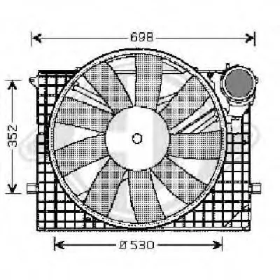 Вентилятор, охлаждение двигателя DIEDERICHS купить