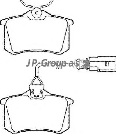 Комплект тормозных колодок, дисковый тормоз QH JP GROUP купить