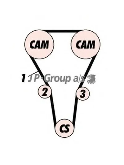 Комплект ремня ГРМ QH JP GROUP купить