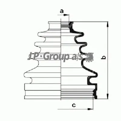 Комплект пылника, приводной вал QH JP GROUP купить